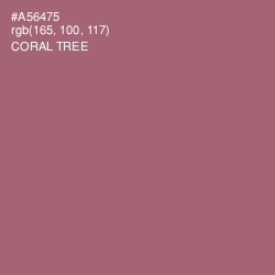 #A56475 - Coral Tree Color Image